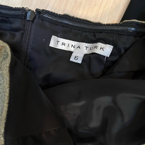 NWOT Trina Turk Black/Gold Strapless Jumpsuit- sz 6! - Picture 4 of 8